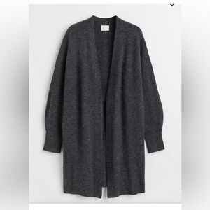 H & M Charcoal Grey Open Front Cardigan
